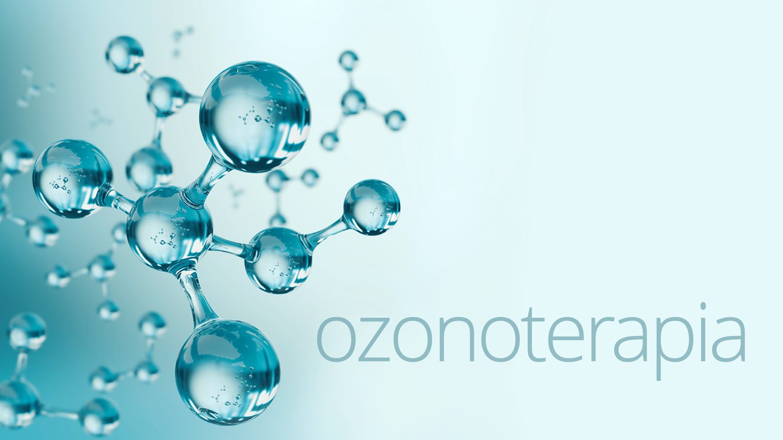 Rappresentazione della molecola di ozono